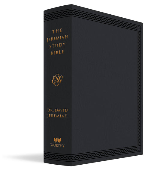 ESV The Jeremiah Study Bible-Black Leatherluxe Indexed