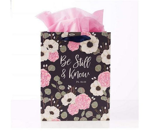 Gift Bag-Specialty-Be Still-Psalm 46:10-Large