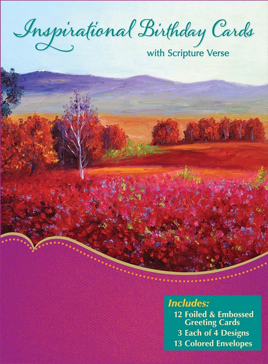 Card-Boxed-Birthday-Nature's Splendor (Box Of 12)