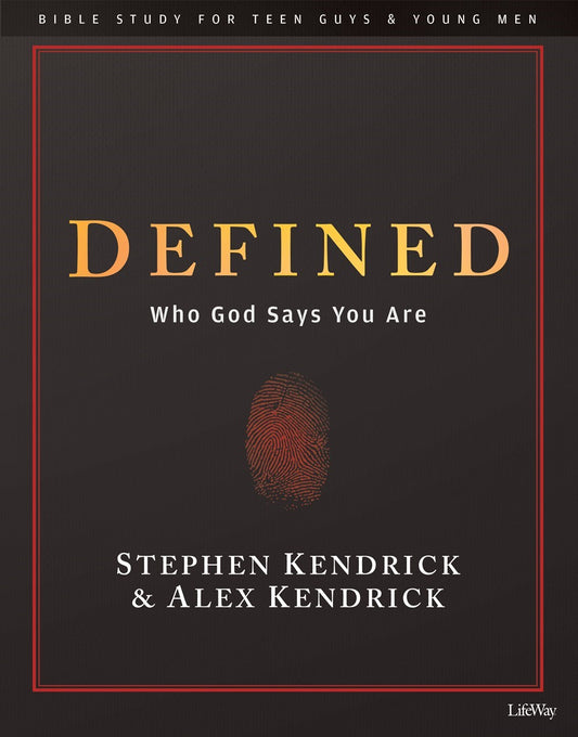 Defined: Who God Says You Are Teen Guy's Bible Study Leader Kit (Overcomer)