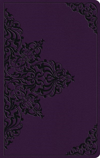 ESV Large Print Value Thinline Bible-Lavender Filigree Design TruTone