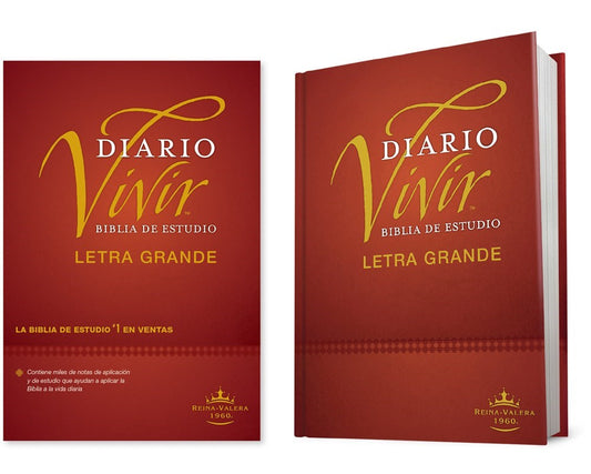 RVR 1960 Biblia de Estudio del Diario Vivir  Letra Grande (Life Application Study/Large Print)-Hardcover