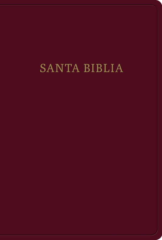 RVR 1960 Biblia Letra Gigante con Referencias (Giant Print Reference Bible)-Burgundy Imitation Leather Indexed
