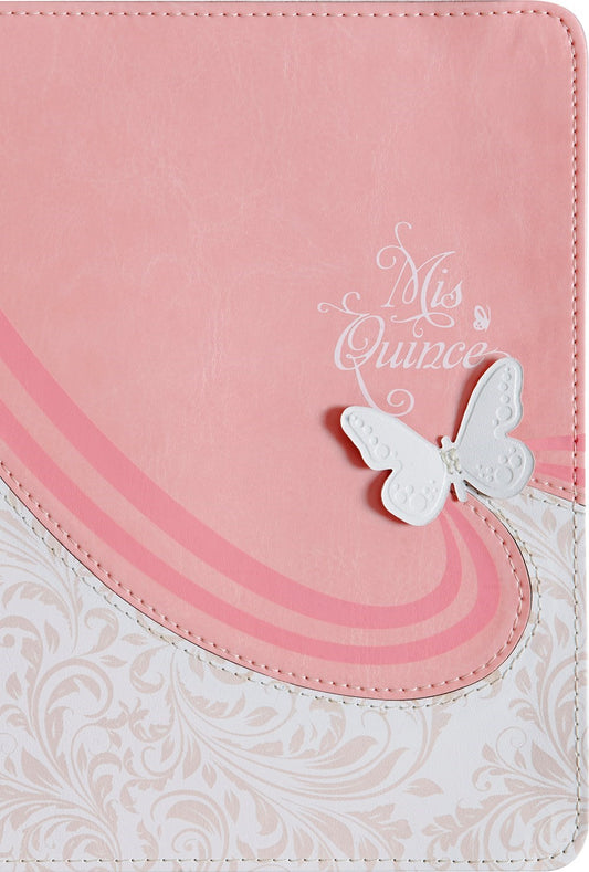 RVR 1960 Sweet 15 Edition (Biblia Mis Quince)-Pink & White LeatherTouch