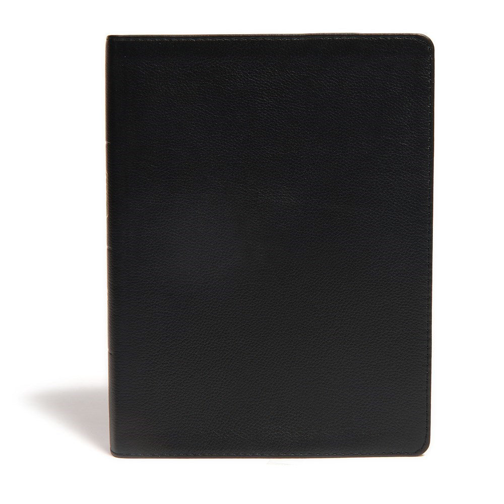 CSB Life Essentials Study Bible-Black Genuine Leather Indexed
