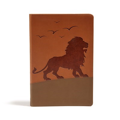 KJV One Big Story Bible-Brown Lion LeatherTouch