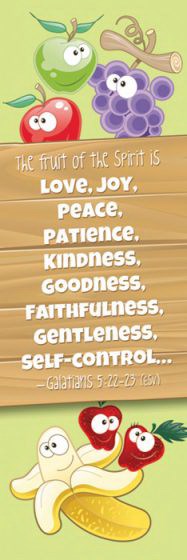 Bookmark-The Fruit Of The Spirit (Galatians 5:22-23  ESV) (Pack Of 25)