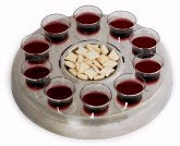 Communion-RemembranceWare-SilverTone-Mic Stand Communion Tray (Stainless Steel)