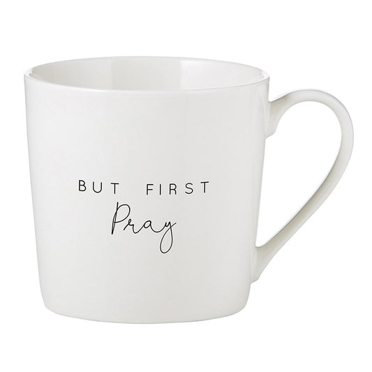 Mug-Cafe-But First Pray (14 Oz)