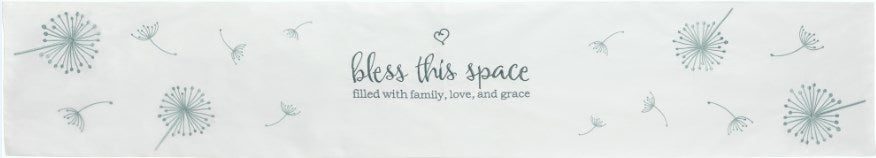 Table Runner-Bless This Space Filled With Family Love And Grace (72" x 13")