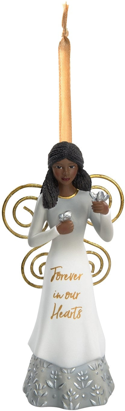 Ornament-Ebony Angel-Forever (4.5")