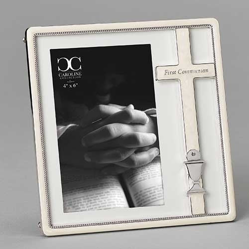 Frame-First Communion-Cross & Chalice (7.25")