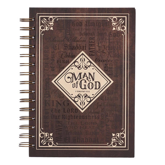 Journal-Wirebound-Man Of God-Large