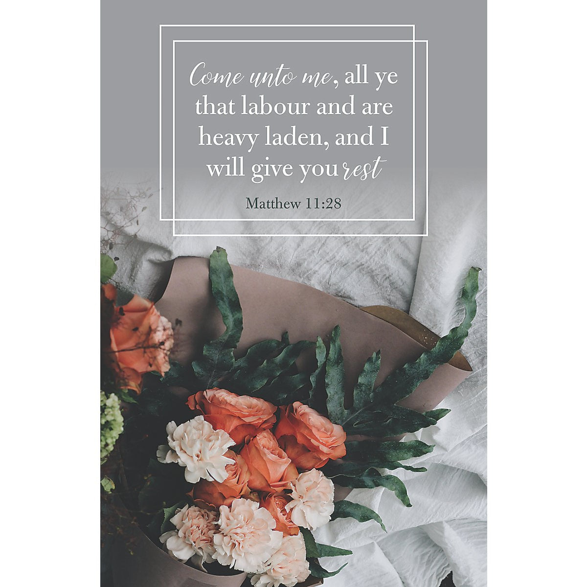 Bulletin-I Will Give You Rest (Matthew 11:28) (Pack Of 100)