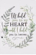 Greeting Card Holder-I'll Hold You In My Heart (6.25 x 9.25)