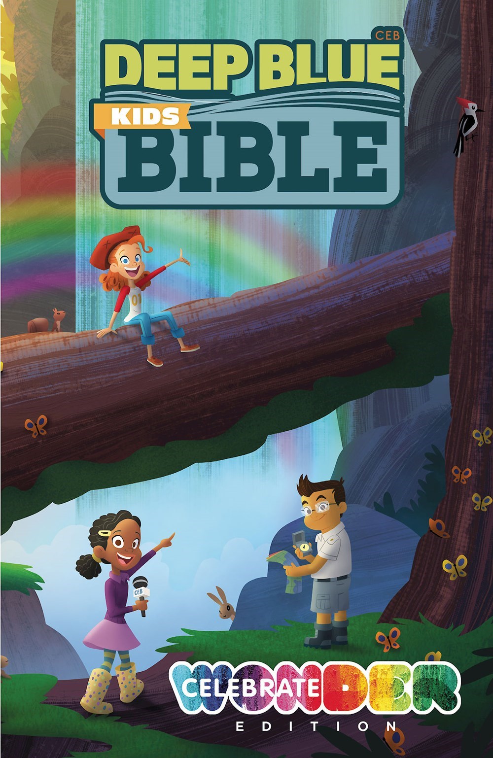 CEB Deep Blue Kids Bible-Celebrate Wonder Edition-Hardcover