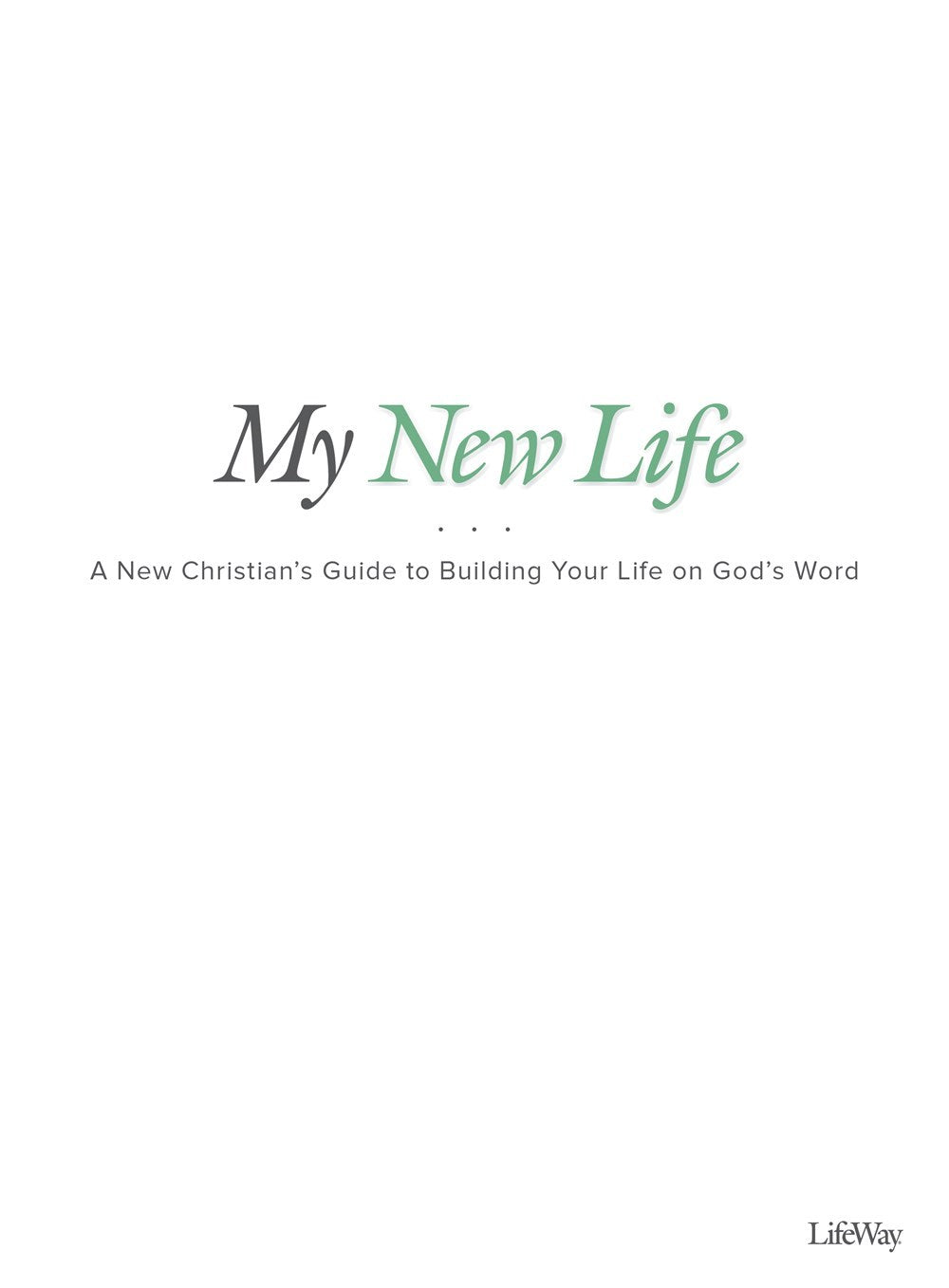 My New Life Bible Study Book