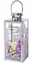 Lantern-Amazing Grace w/LED Candle & Timer (12" x 5" x 5")