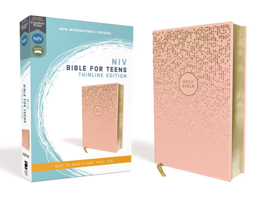 NIV Thinline Bible For Teens (Comfort Print)-Pink Leathersoft