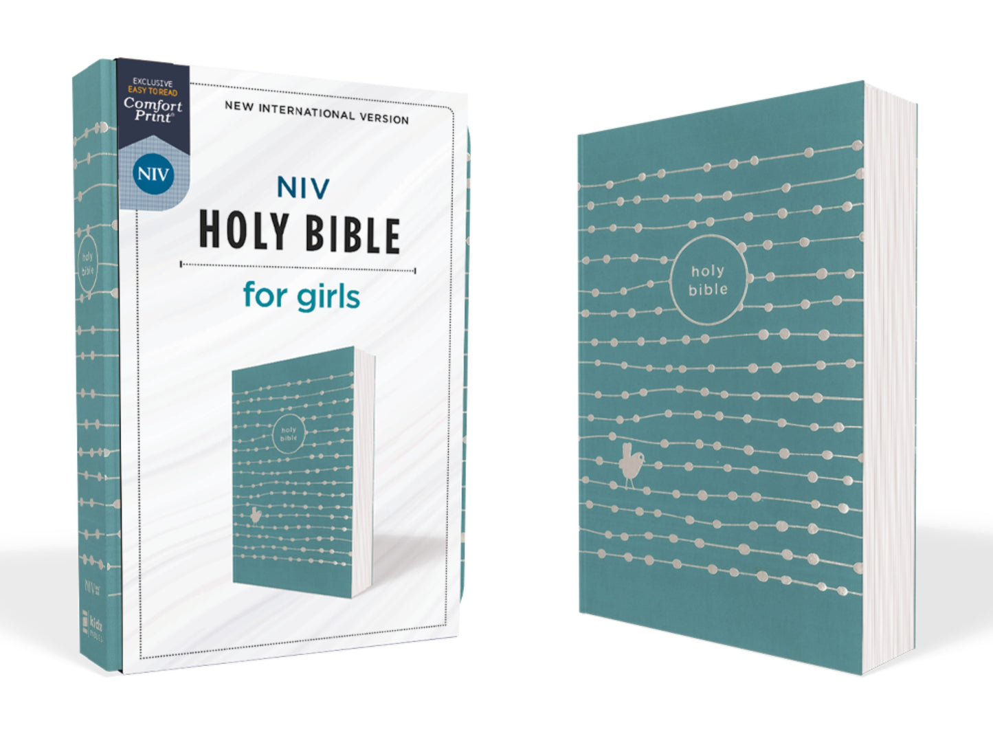 NIV Holy Bible For Girls/Soft Touch Edition (Comfort Print)-Teal Leathersoft