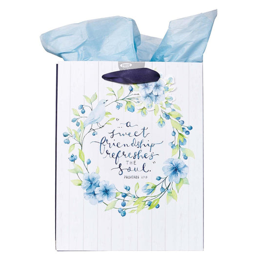 Gift Bag-Sweet Friendship w/Tag & Tissue-Medium