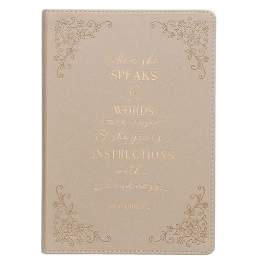 Journal-Slimline LuxLeather-When She Speaks
