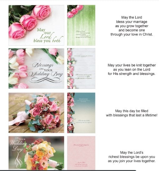 Card-Boxed-Shared Blessings-Wedding Florals (Box Of 12)