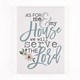 Table Top Canvas-Serve the Lord (5 x 7)