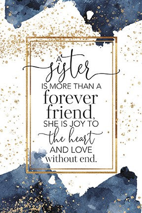 Plaque-Heaven Sent-A Sister Is More (6 x 9)