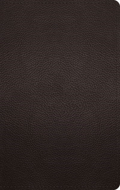 ESV Large Print Personal Size Bible-Deep Brown Buffalo Leather