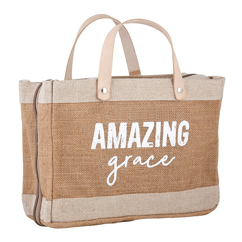 Bible Cover-Farmer's Market Tote Style-Amazing Grace (11"" X 8"")