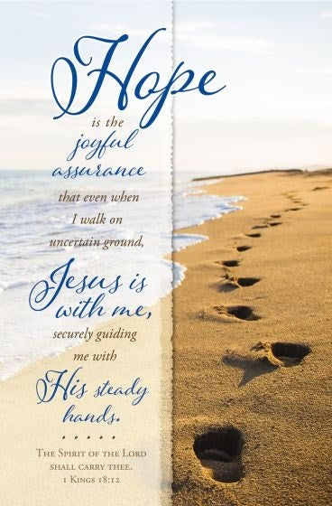 Bulletin-Hope Is The Joyful Assurance (1 Kings 18:12) (Pack Of 100) (PUB OUT OF PRINT)