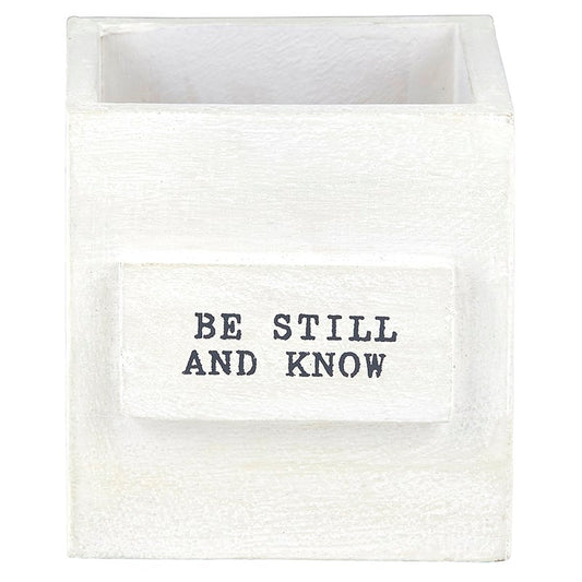Nest Box-Be Still & Know (4.5" x 4.5")