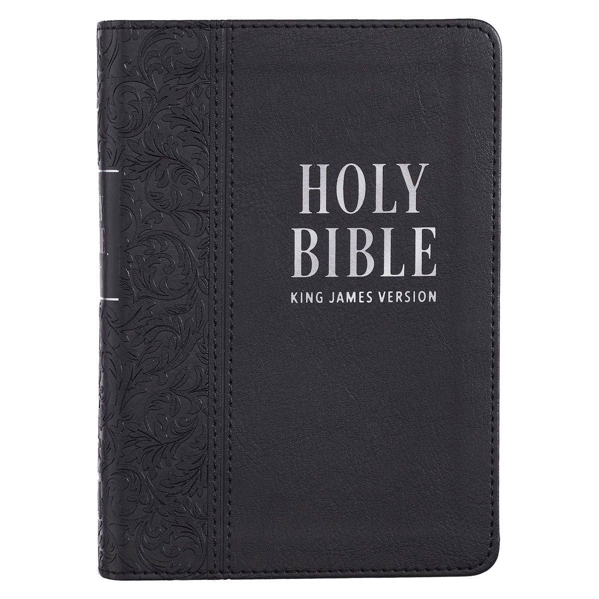 KJV Large Print Compact Bible-Black Faux Leather