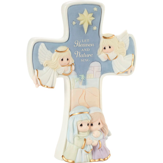 Cross-Let Heaven And Nature Sing (Nativity) (7.25"H)