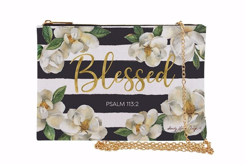 Chain Purse-Blessed/Magnolias (10 x 7)