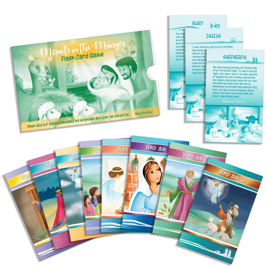 Miracle In The Manger Flash Card Game (Pack Of 12)