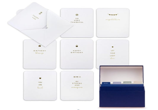 Boxed Cards-Gold Emblem Greeting Set
