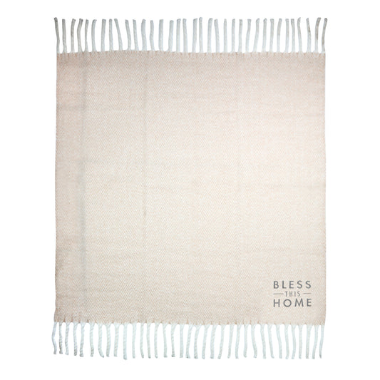 Throw Blanket-Bless This Home (50 x 60)