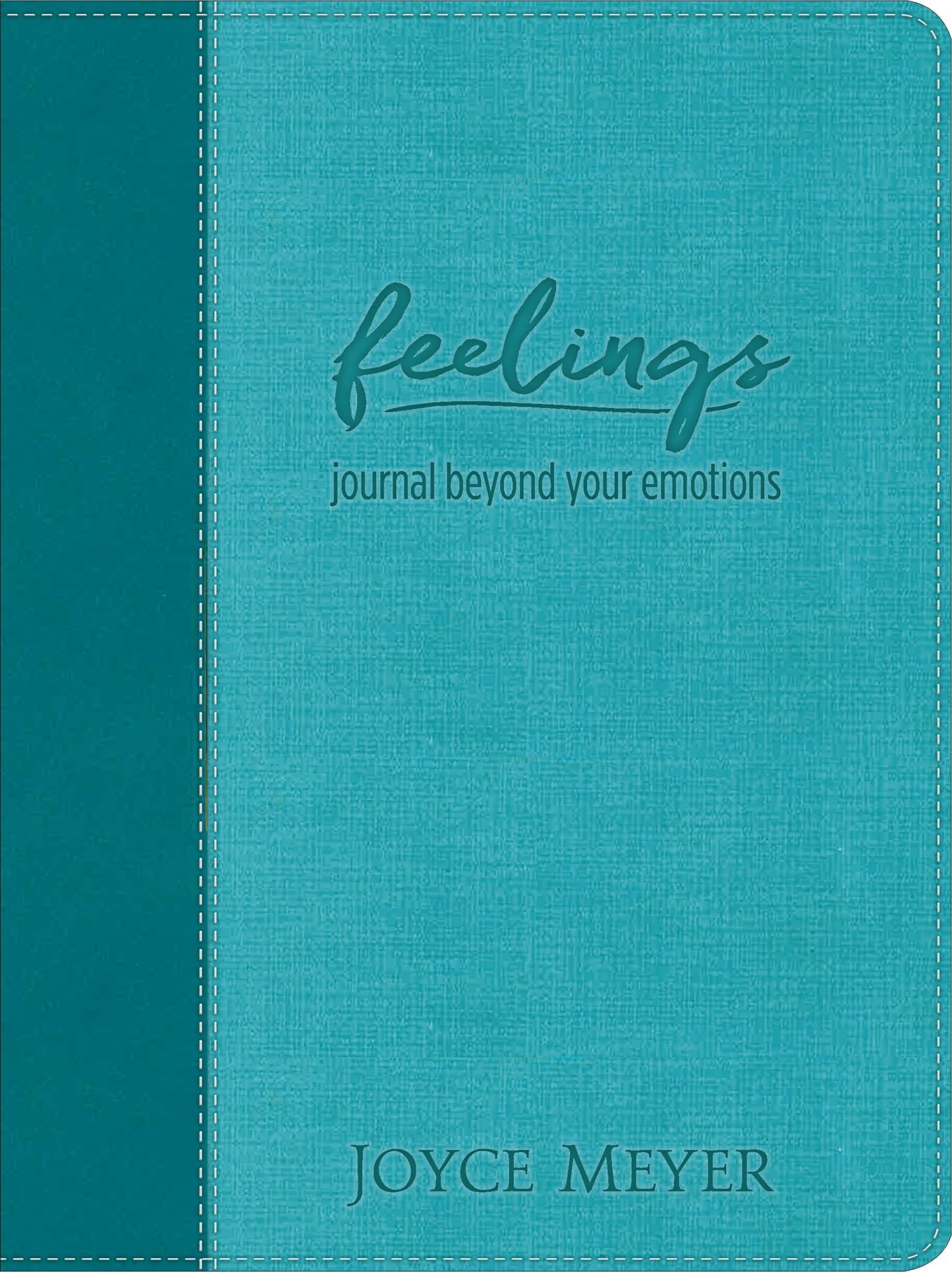 Feelings-Teal Leatherluxe Journal