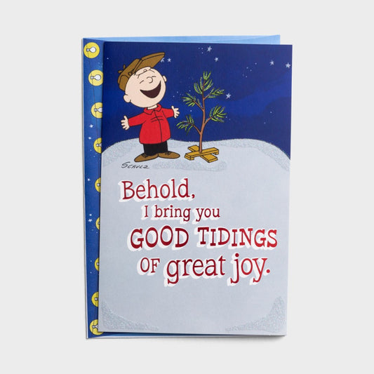 Card-Boxed-Christmas-Good Tidings Of Great Joy-Peanuts (Box Of 18) (2024)