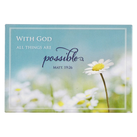 Magnet-All Things Are Possible/Daisy (2.1" x 3.1")