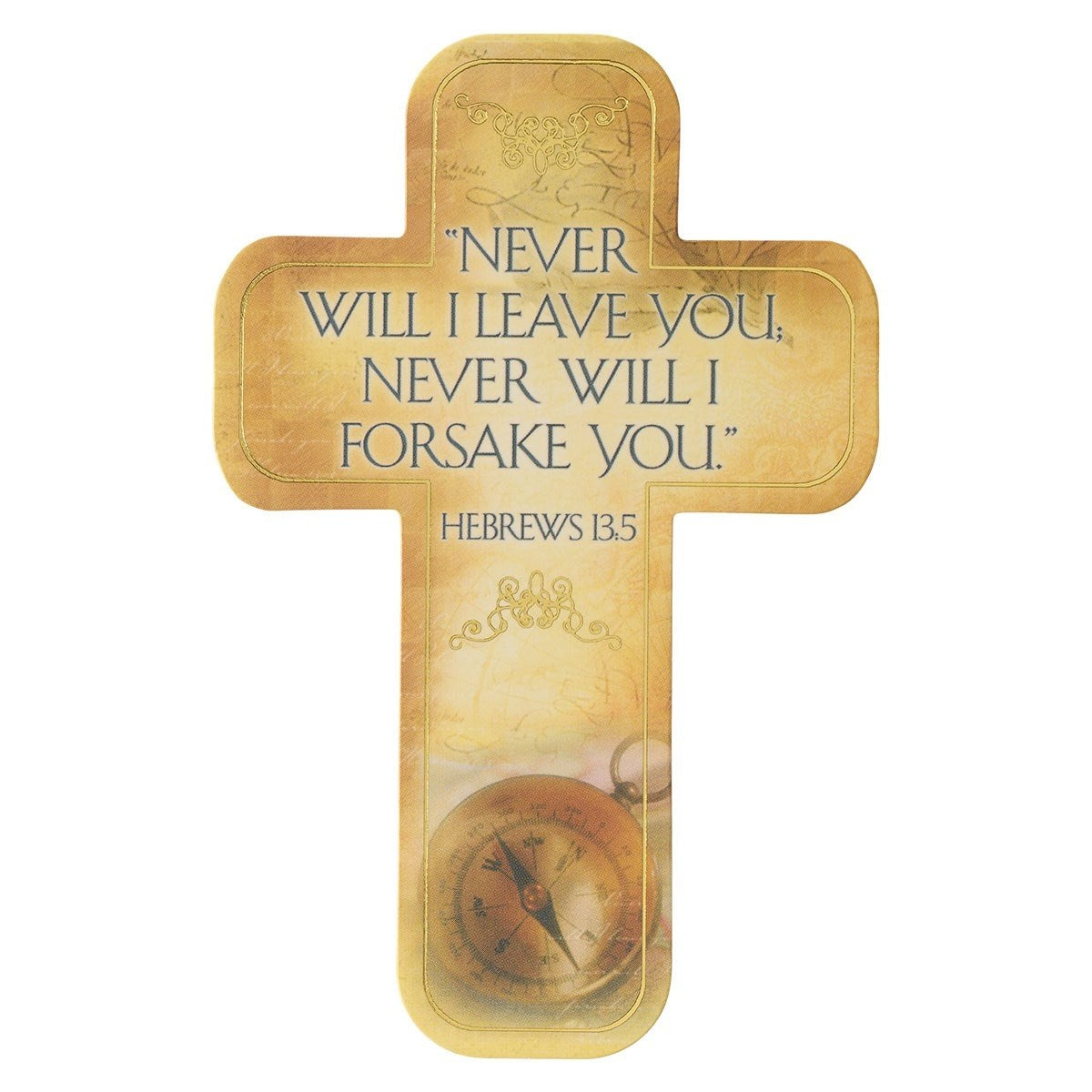 Bookmark-Cross-Never Will I Leave You (Pack Of 12)