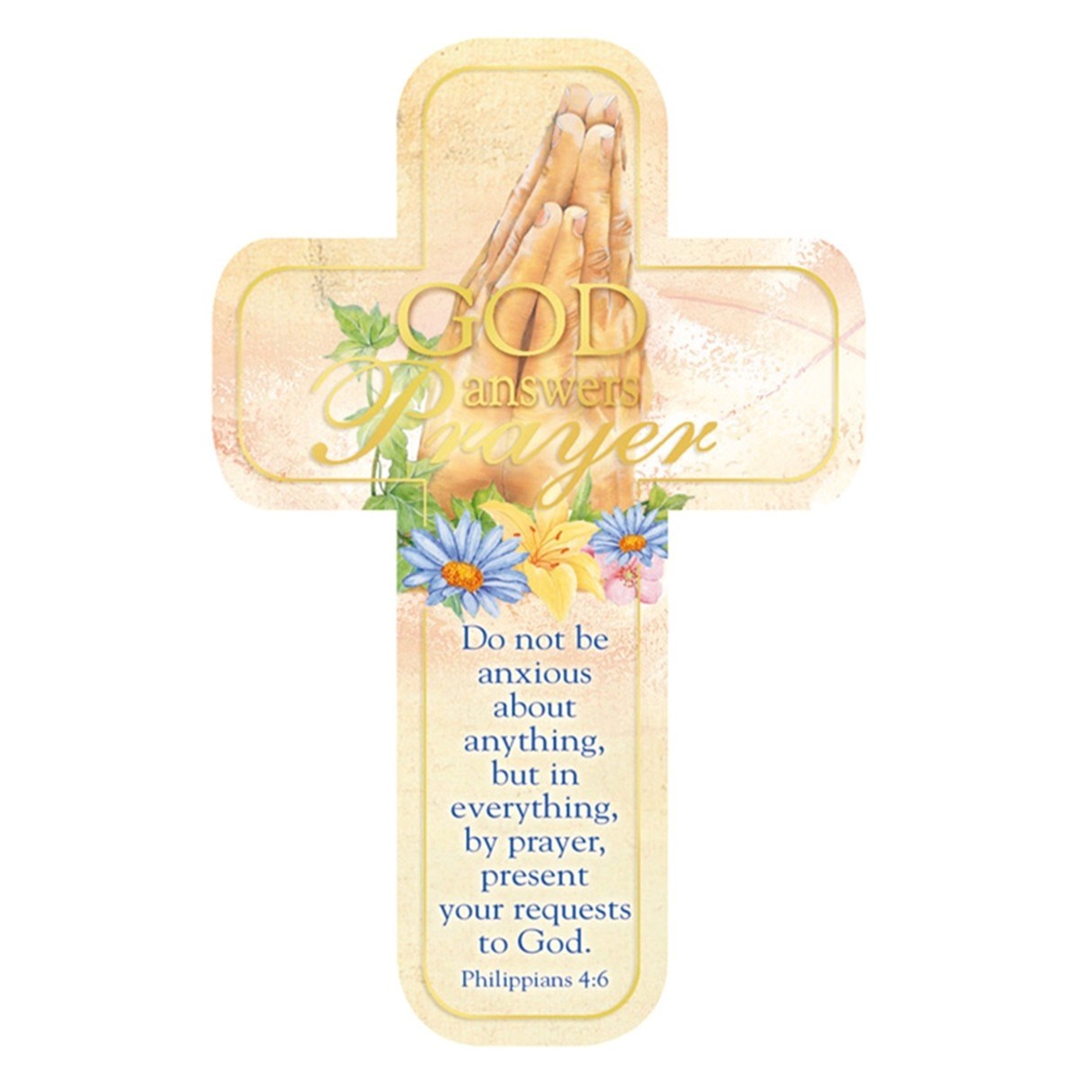 Bookmark-Cross-God Answers Prayer (Pack Of 12)