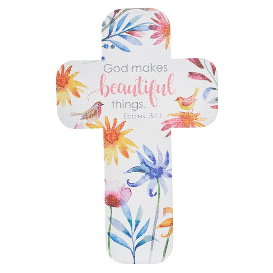 Bookmark-Cross-God Makes Beautiful Things (Pack Of 12)