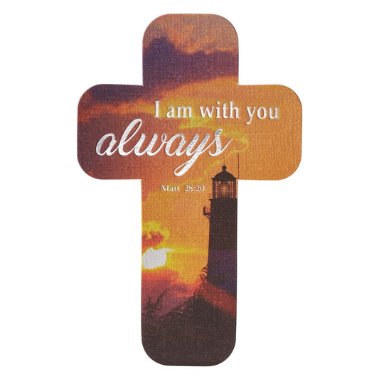Bookmark-Cross-I Am With You Always (Pack Of 12)