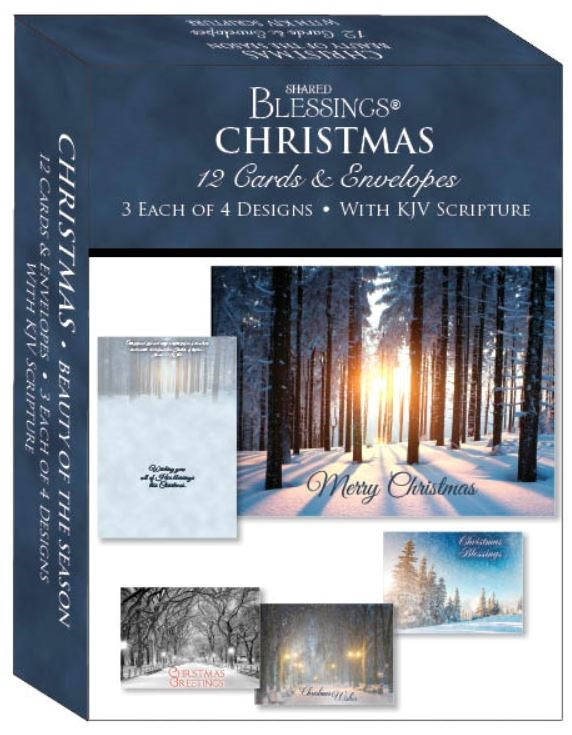Card-Boxed-Shared Blessings-Christmas-Assorted/Beauty Of The Season (Box Of 12)