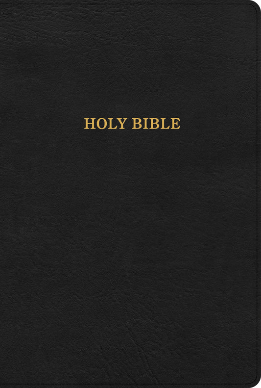 KJV Large Print Thinline Bible-Black LeatherTouch