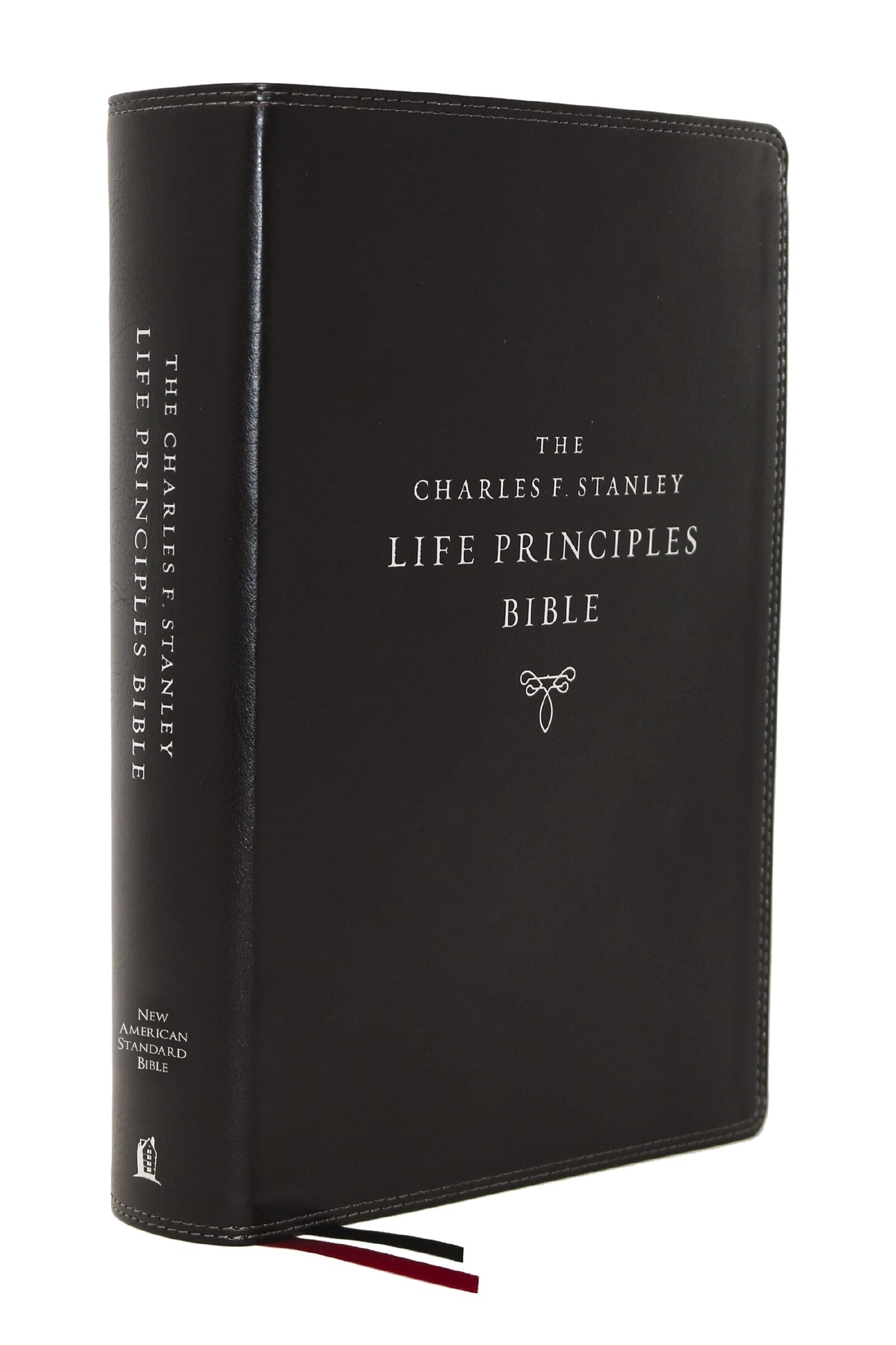 NASB 1995 Charles F. Stanley Life Principles Bible (2nd Edition) (Comfort Print)-Black Leathersoft Indexed