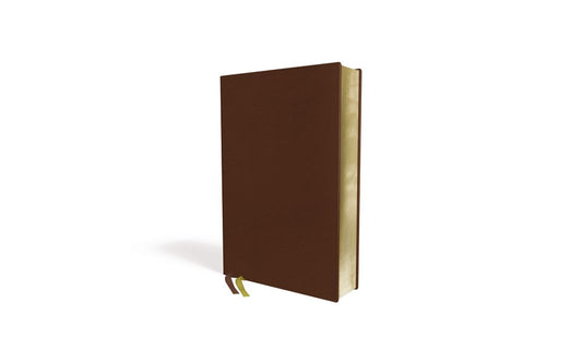 NIV Thinline Bible/Giant Print (Comfort Print)-Brown Genuine Buffalo Leather